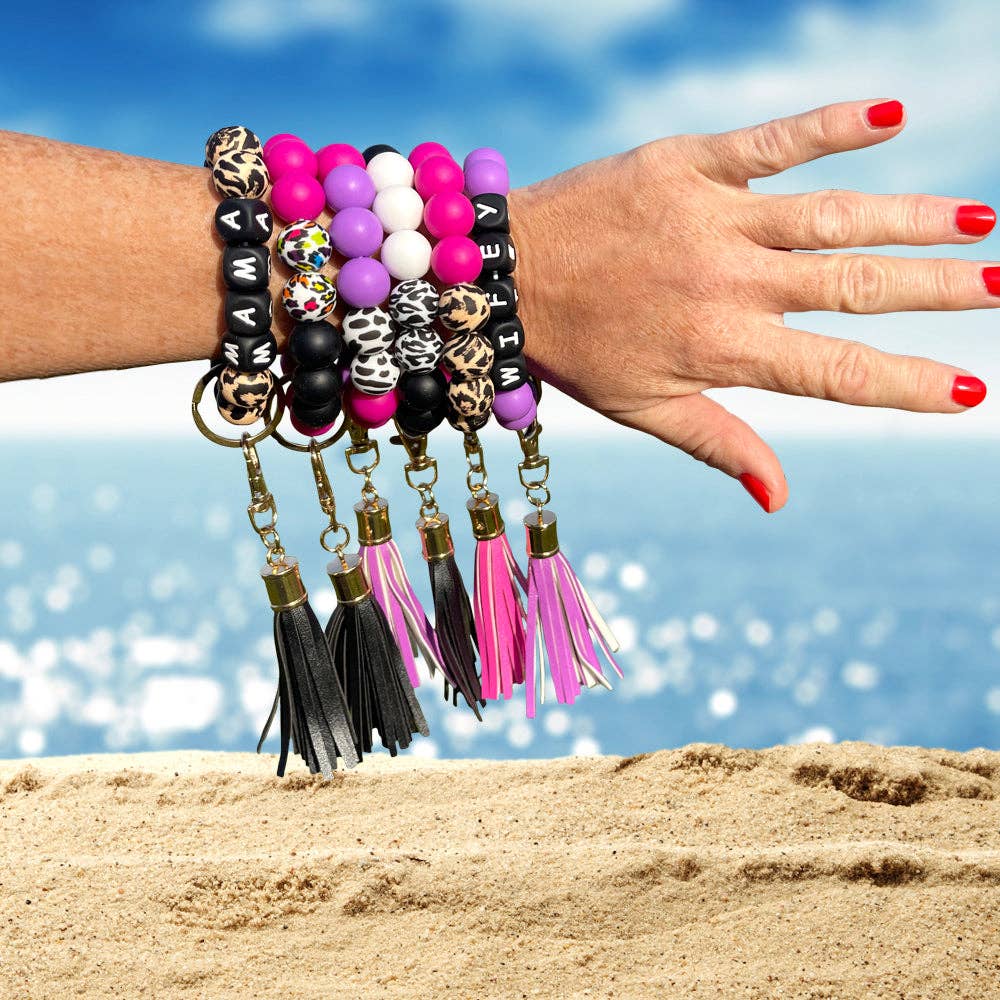 Laberri - PHOTOGRAPHY SAMPLES Bracelet Keychain Saying - Cat Mom