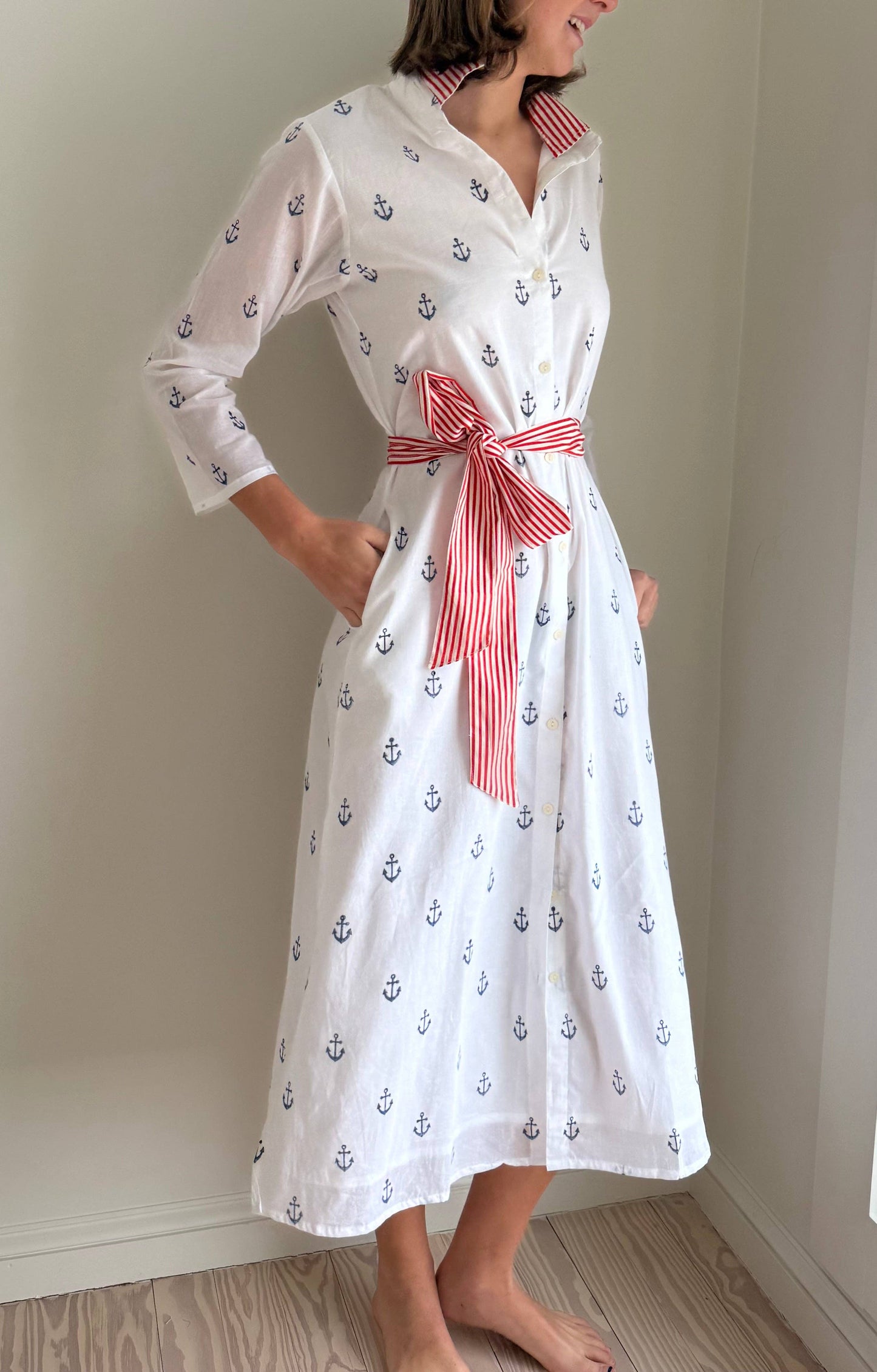 Pink Pineapple - Après Beach Anchor Maxi Dress: Medium