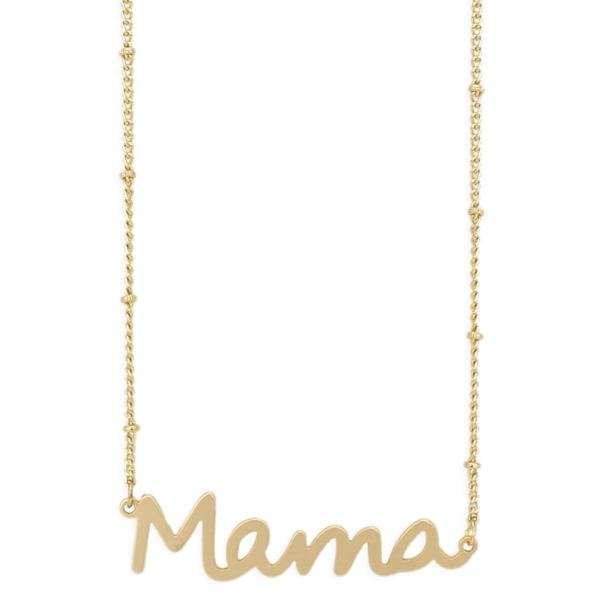 ZAD - Mom's Love Mama Gold Script Necklace