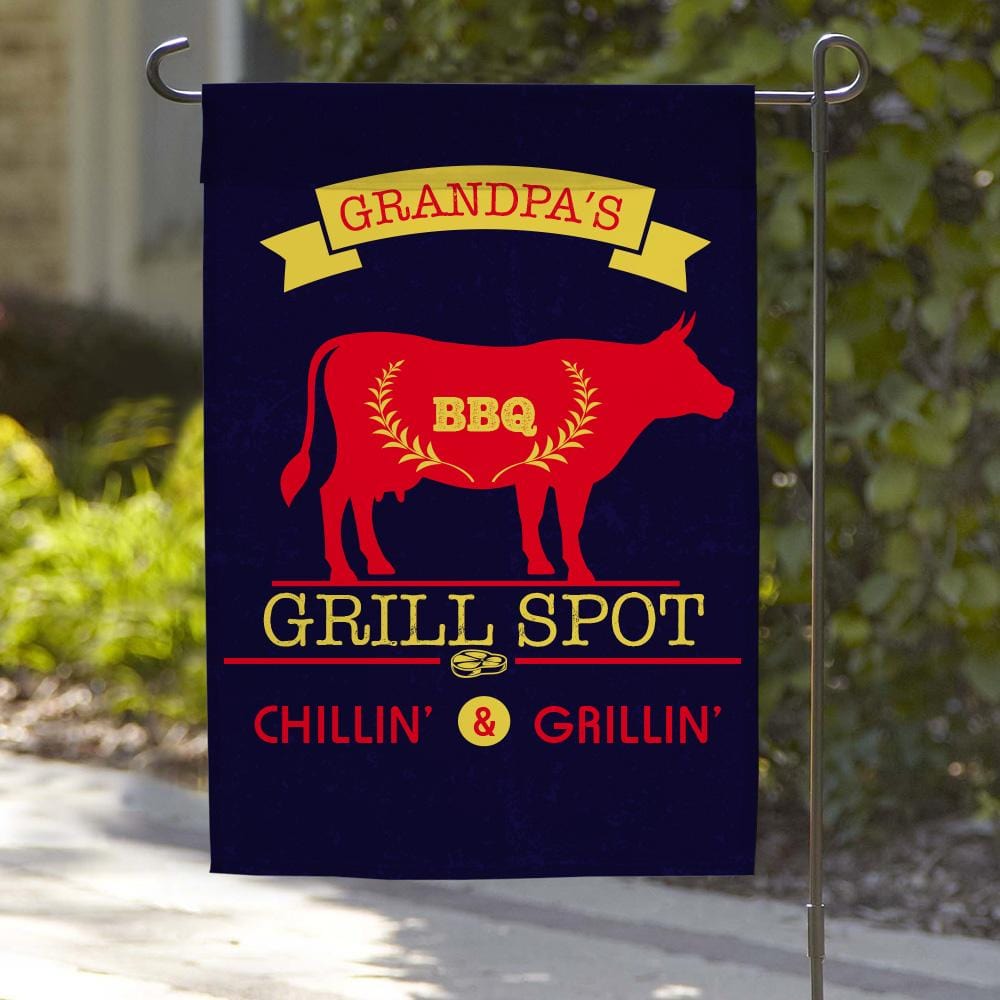Chillin & Grillin Custom Garden Flag