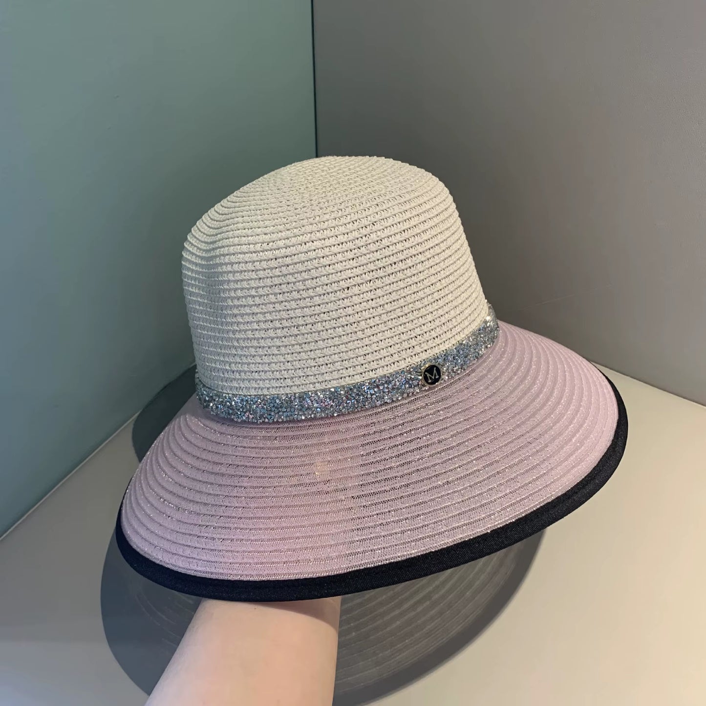 Sun Hat Women'S Cap Hats for Women Men Summer Straw Hat Sun Protection Hats Wide Brim Vintage Protection Fashion Straw Visor