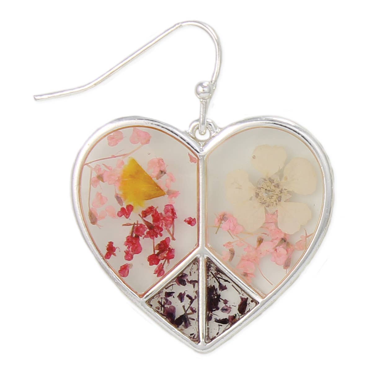 ZAD - Peace and Love Dried Flowers Earrings