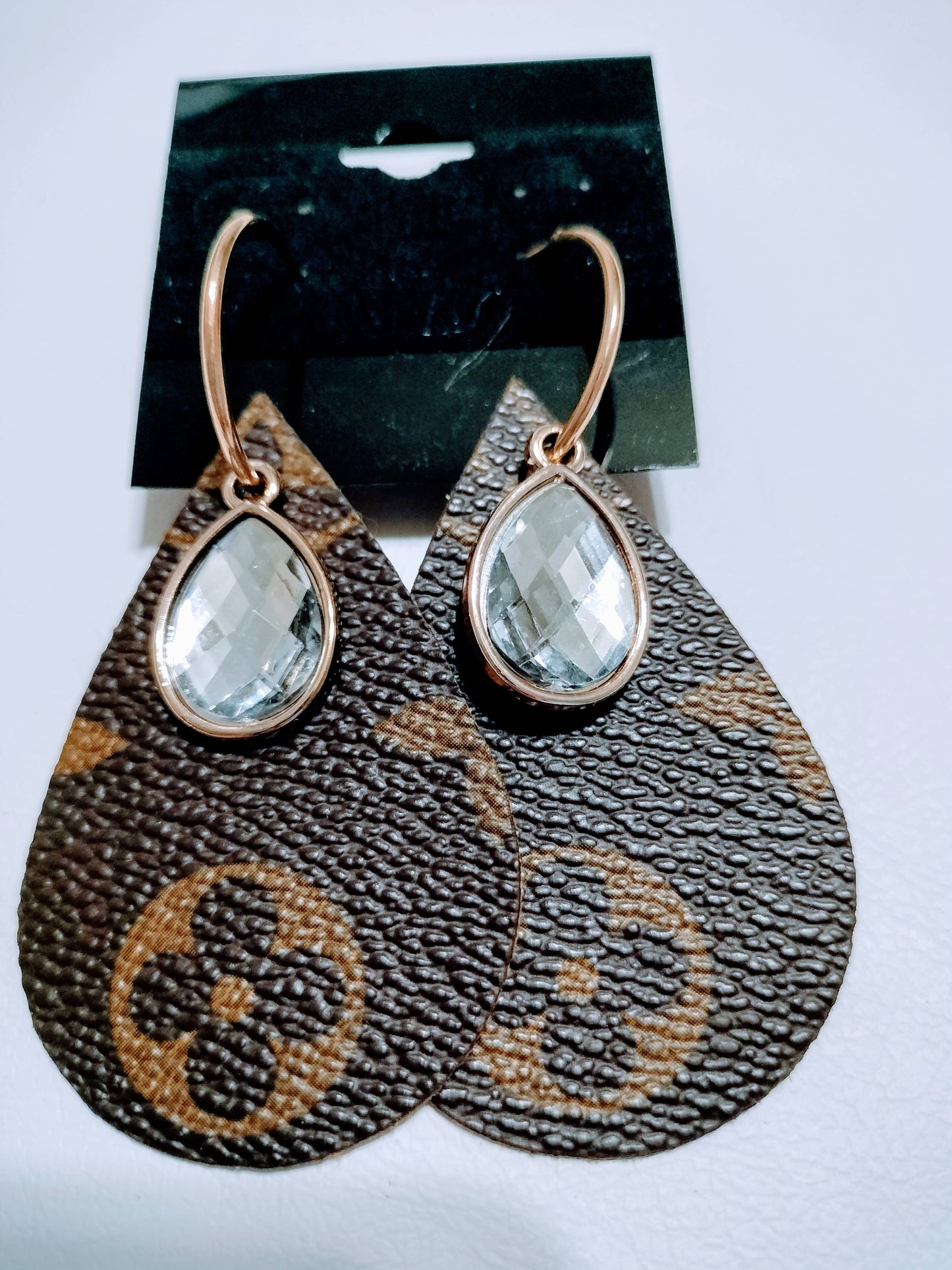 Contagious Couture - Classic Monogram & Charm- Up-Cycled Earrings