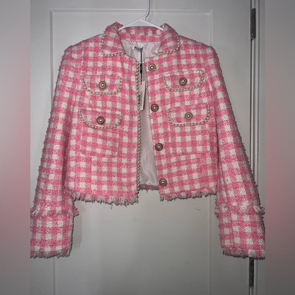 Legally Pink Tweed Coat