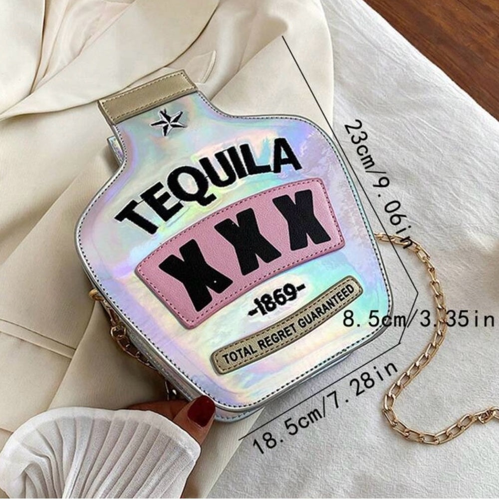 NWT- Festive Tequlia-Shaped Crossbody Bag