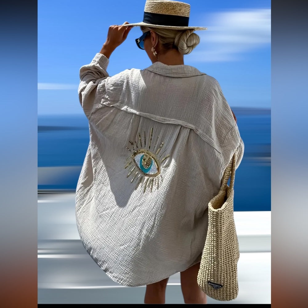 Cover-Up with Gold Eye Design