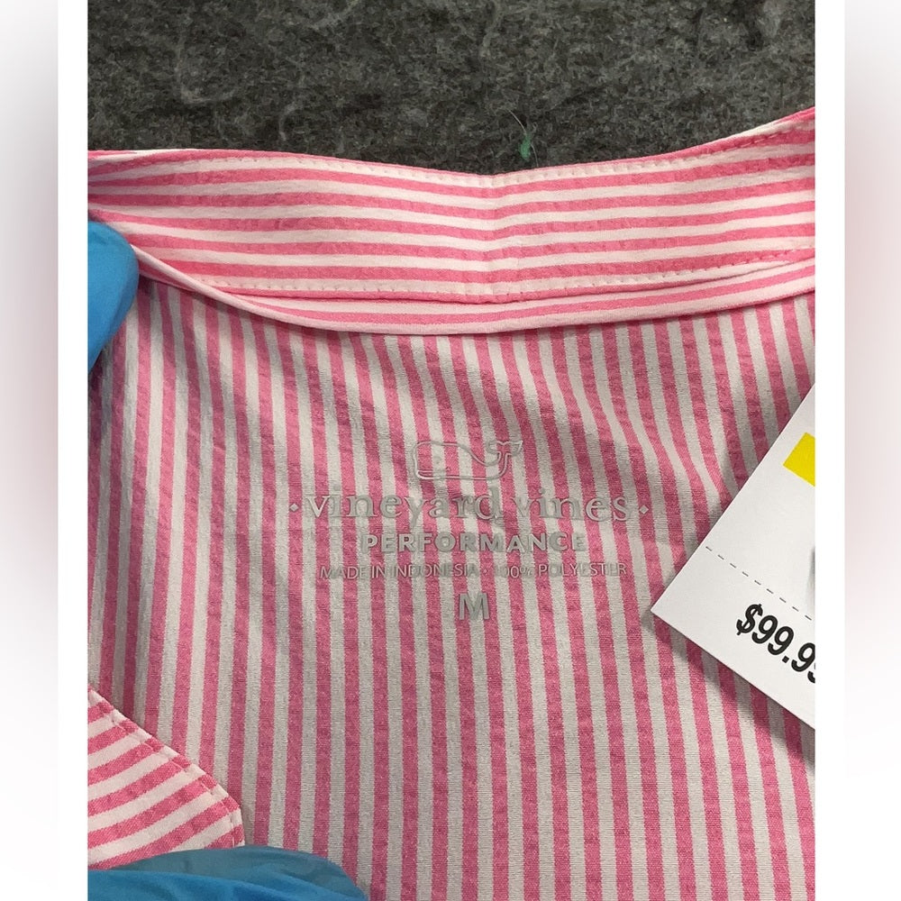 Vineyard Vines Pink Sleeveless Striped Dress-NWT