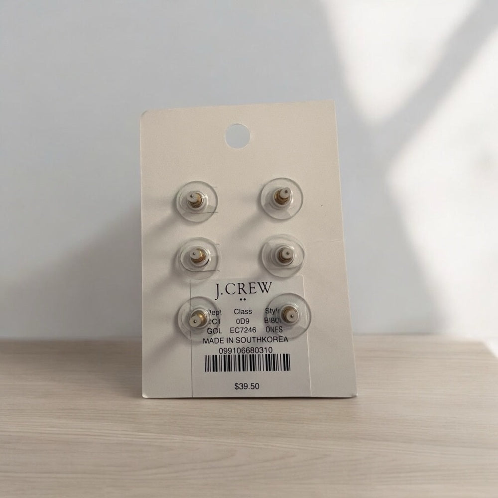 J.Crew Gold Sea-Inspired Earrings Set- NWT