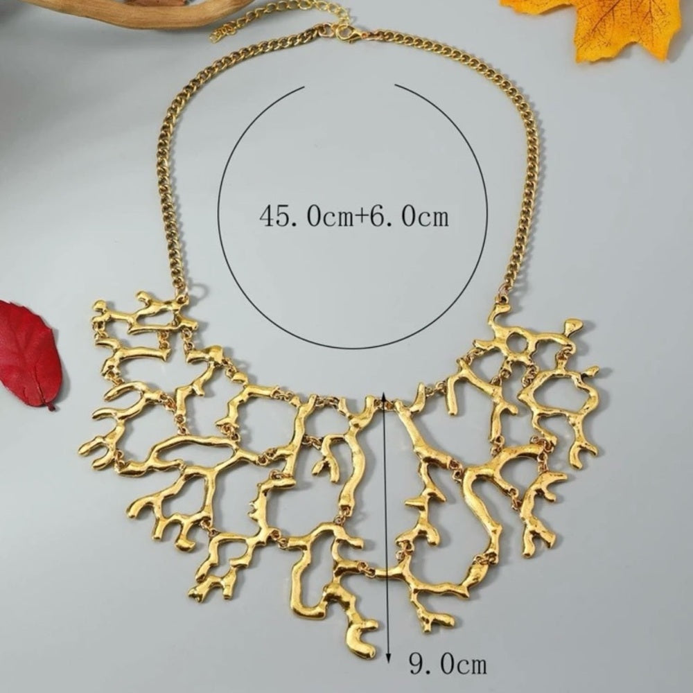 Gold Coral Necklace-NWT