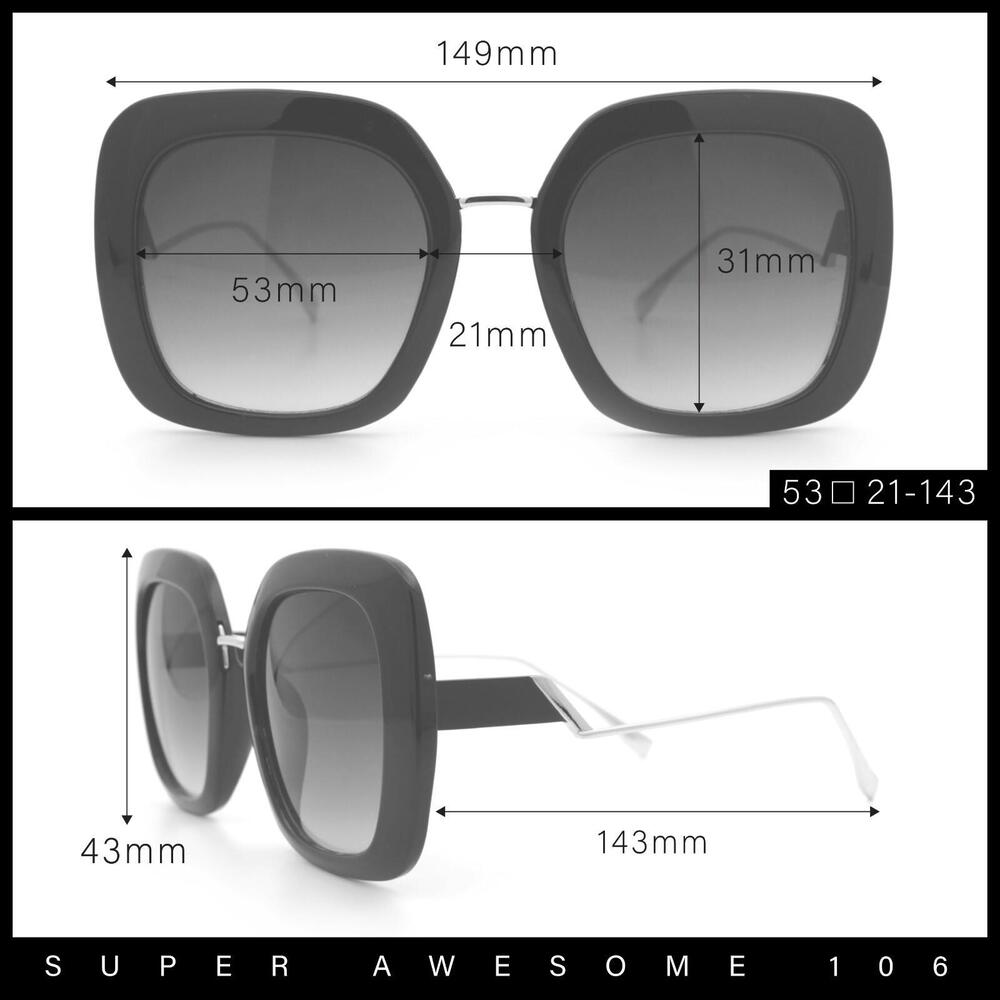 Chic Oversized Sunglasses - Super Awesome 106
