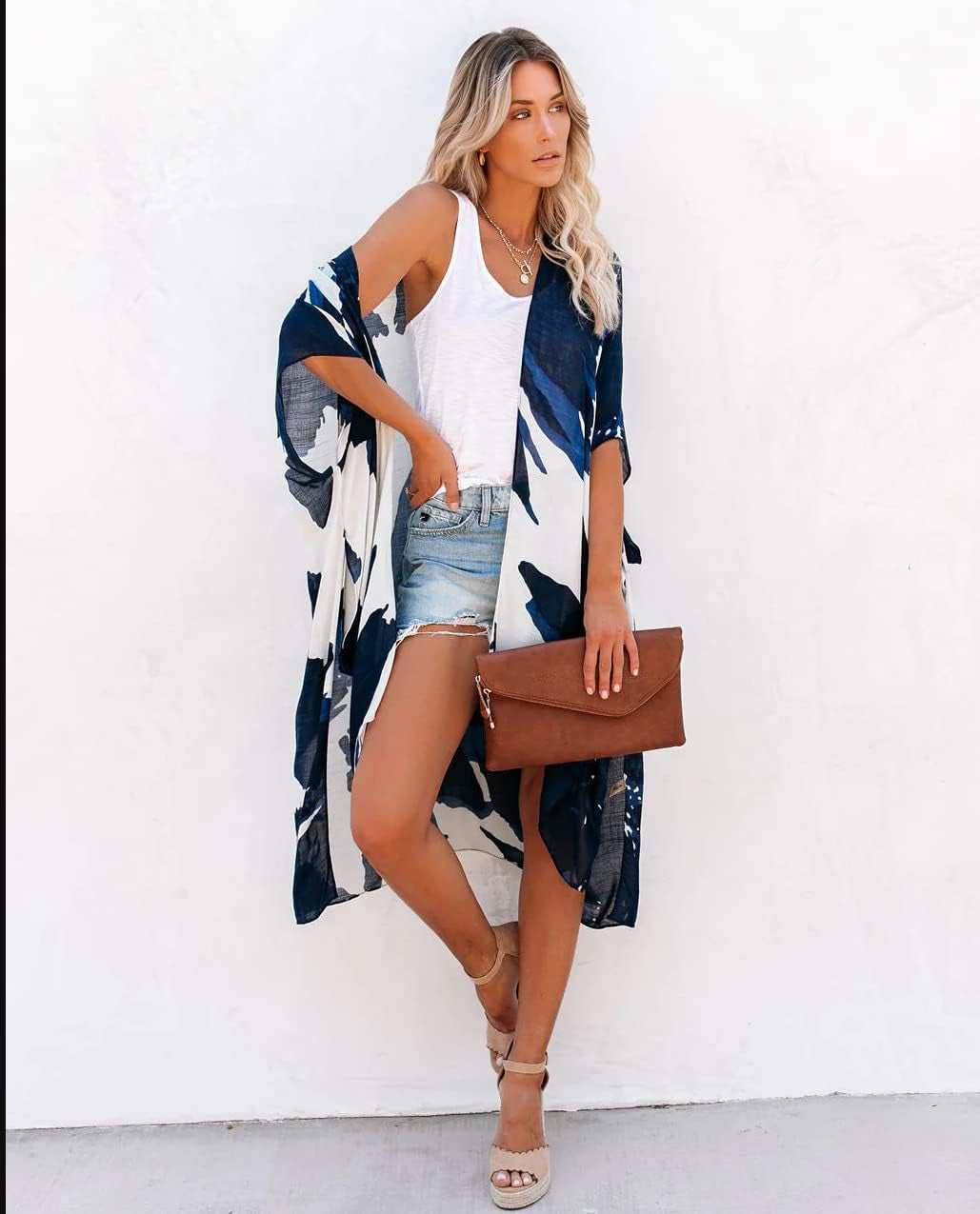 Women's Summer Bikini Kimono Swimwear Cover-Up