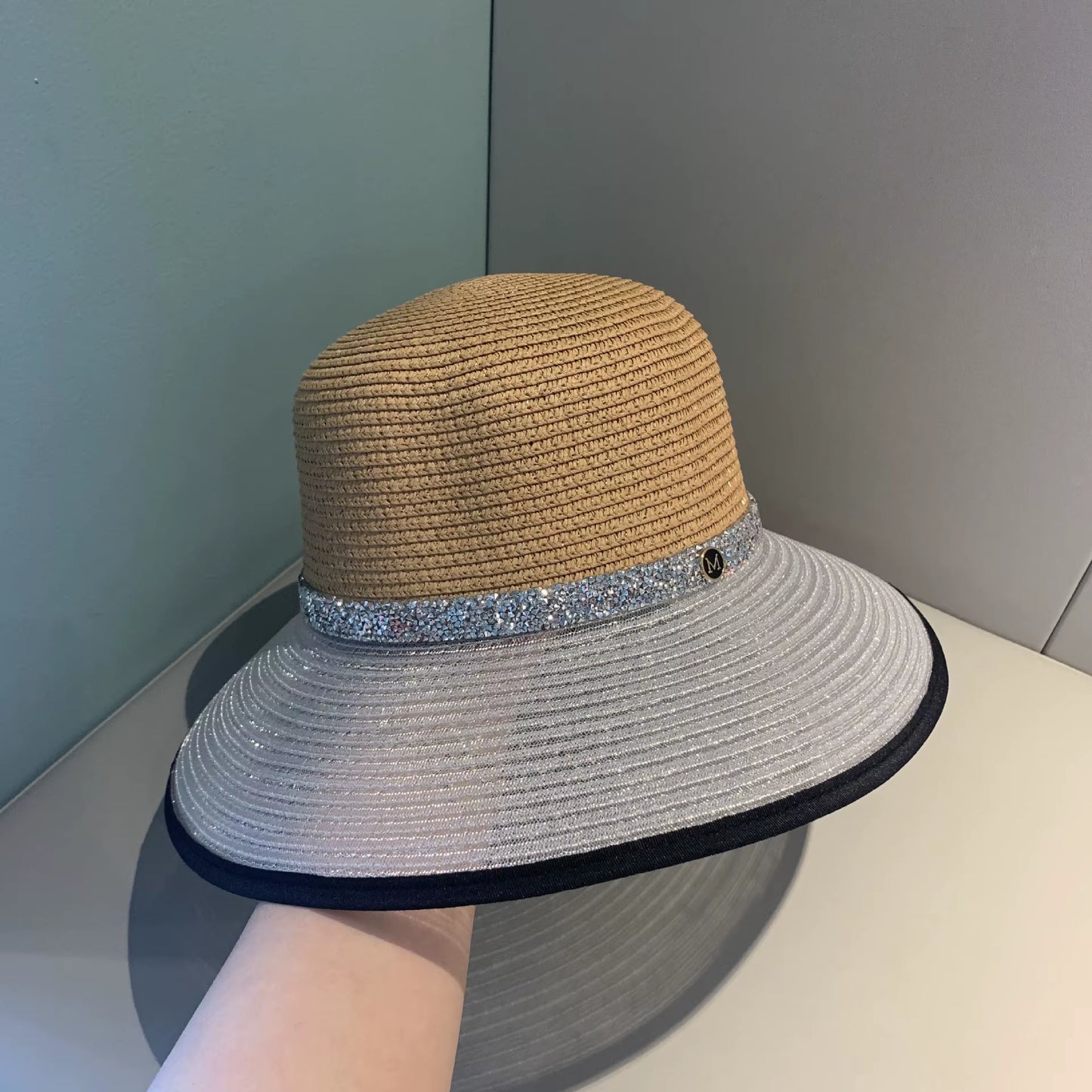Sun Hat Women'S Cap Hats for Women Men Summer Straw Hat Sun Protection Hats Wide Brim Vintage Protection Fashion Straw Visor