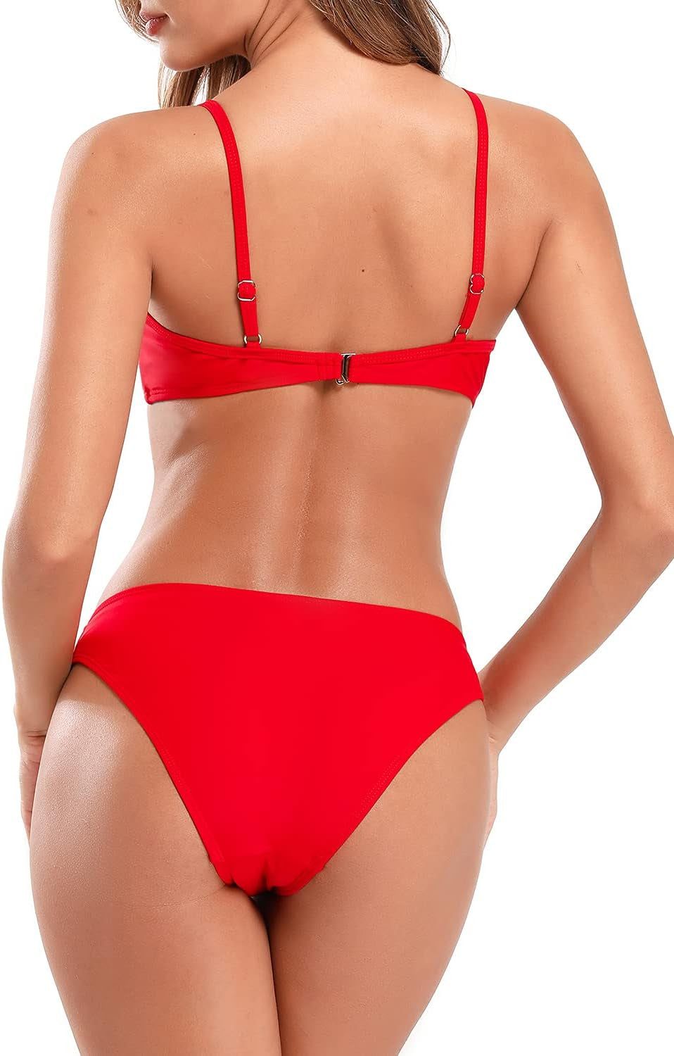 Women'S Push up Underwire Padded Bikini Set High Cut Bathing Suit Two Piece Swimsuits