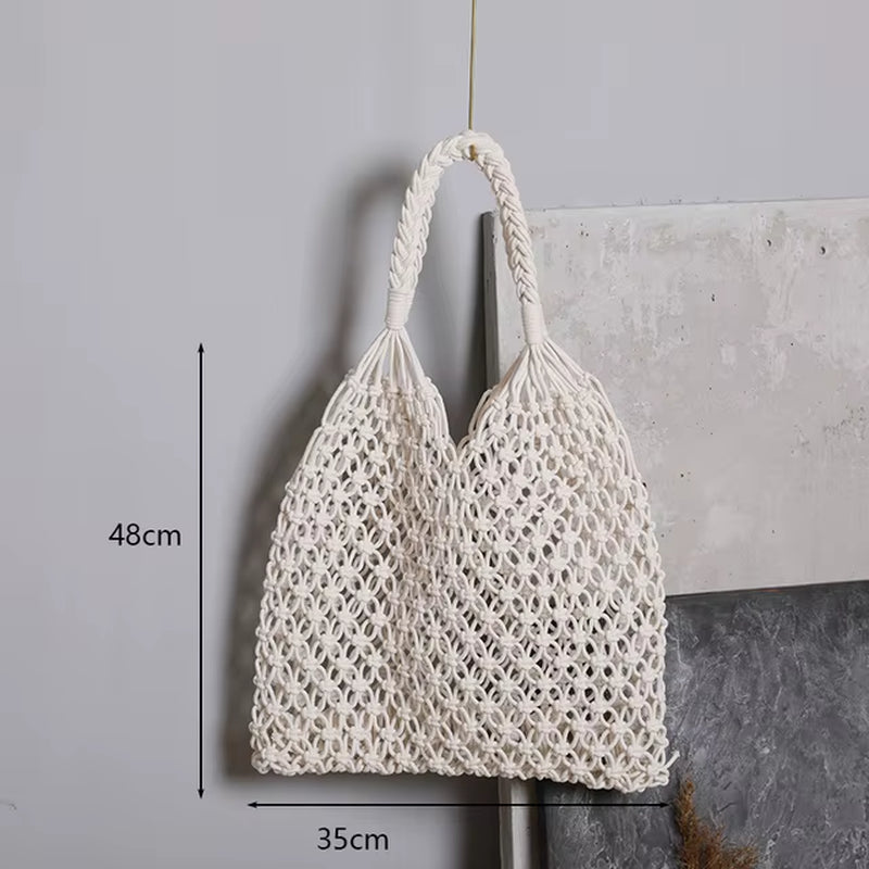 Woven Rattan Bag round Straw Shoulder Bag Small Beach Handbags Women Summer Hollow Handmade Messenger Crossbody Bags