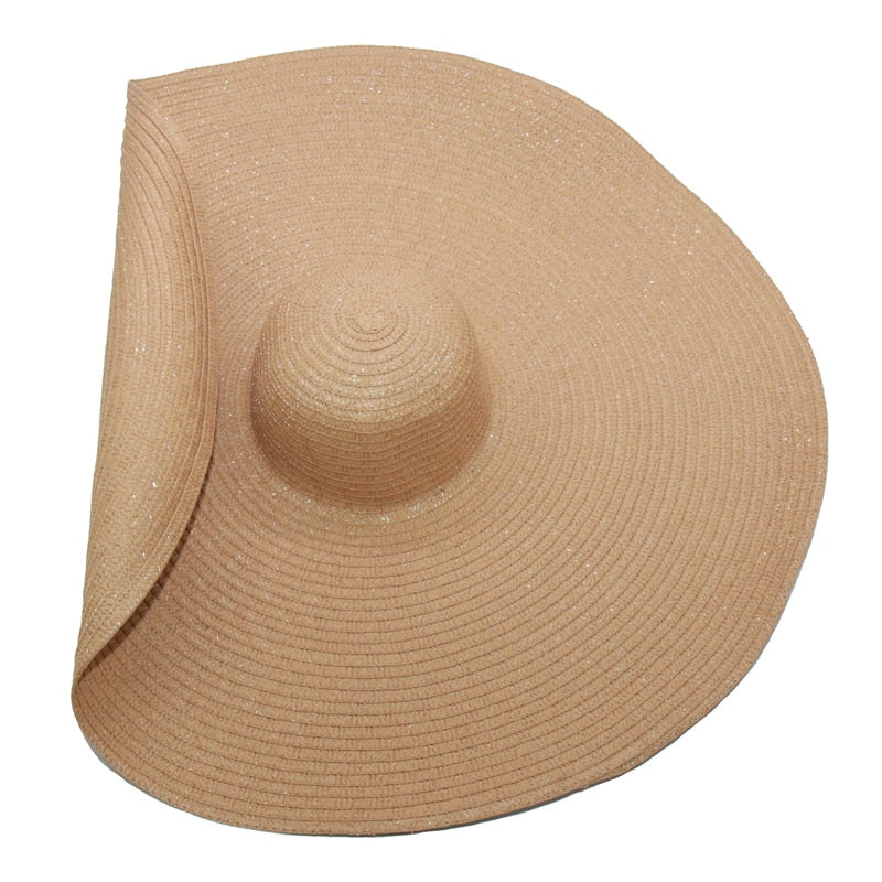 Women's Colorful Large Brim Straw Sun Hat