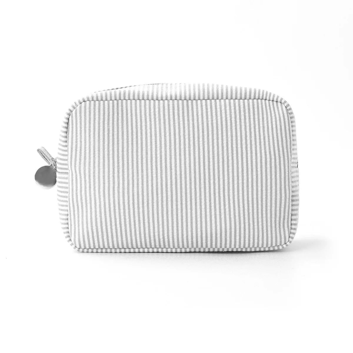 New Seersucker Cosmetic Bag, Personalized Monogrammed Toiletry Bag, Embroidered Make Up Bag,Bridesmaid Makeup Bag, Wedding Gifts