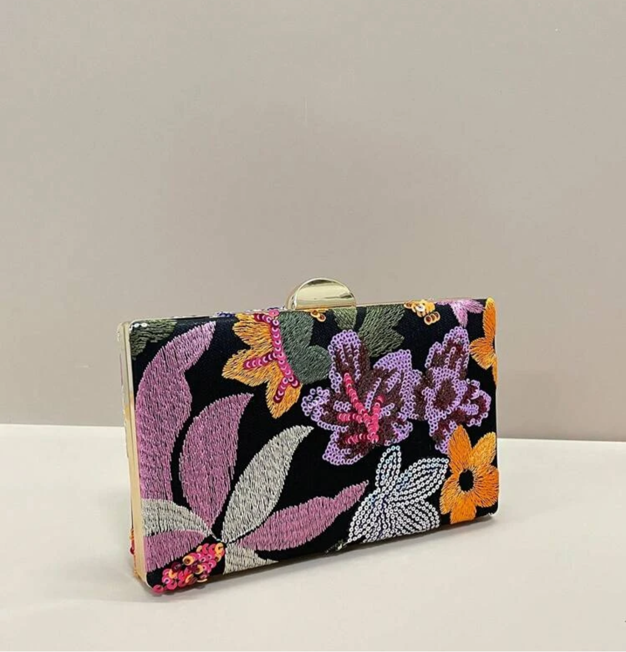 Floral Elegant Clutch Bag