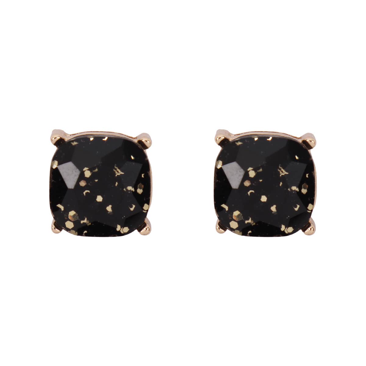 MYS Wholesale Inc - Sparkling Glitter Epoxy Stud Earrings: Ab