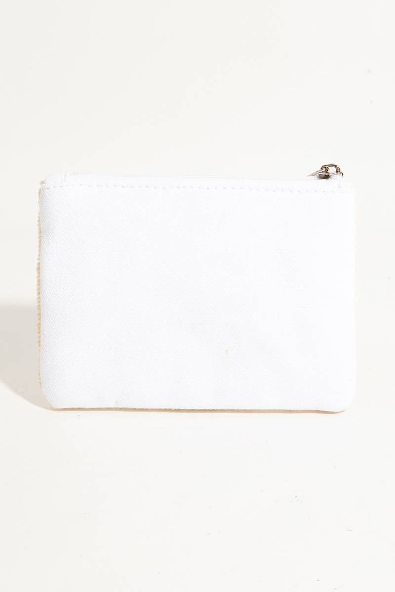 Collections by Fame Accessories - Sunshine Beaded Coin Purse: MULTI