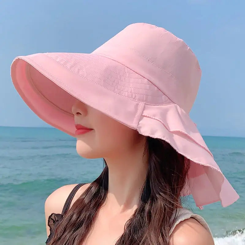 Summer Sun Hat for Women with Neck Protection