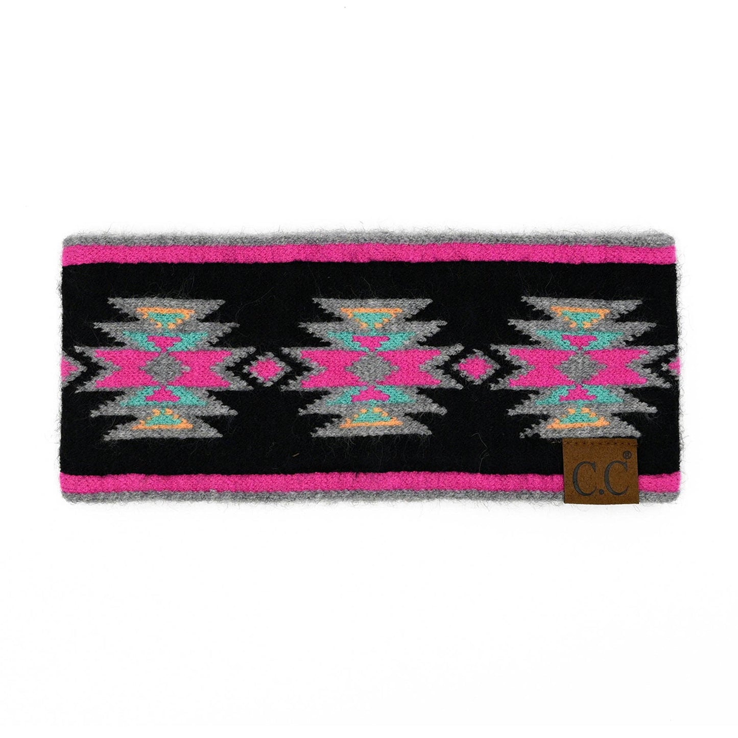 Truly Contagious - CC Southwest Pattern Head Wrap ( HWE0030 ): Black