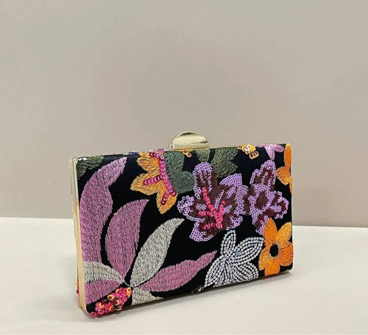 Floral Elegant Clutch Bag