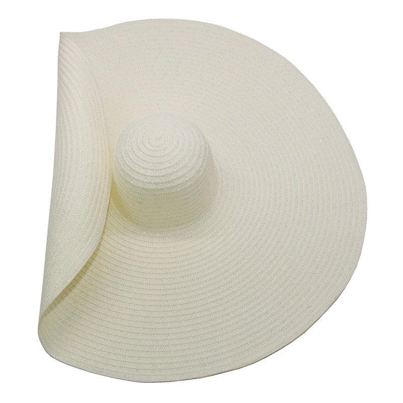 Women's Colorful Large Brim Straw Sun Hat
