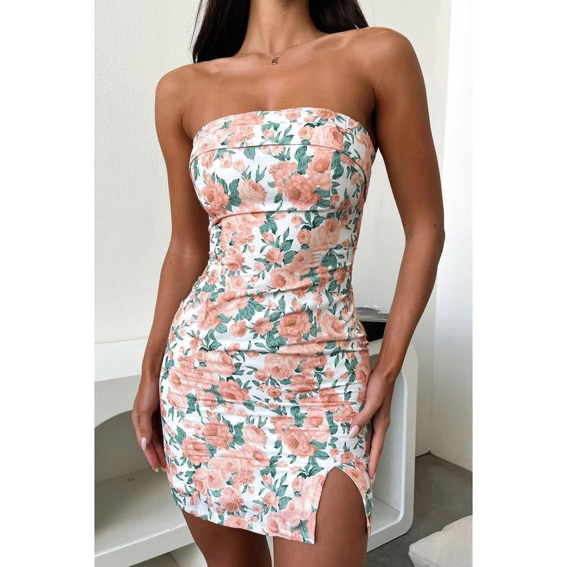 Charms Dress - Orange Floral