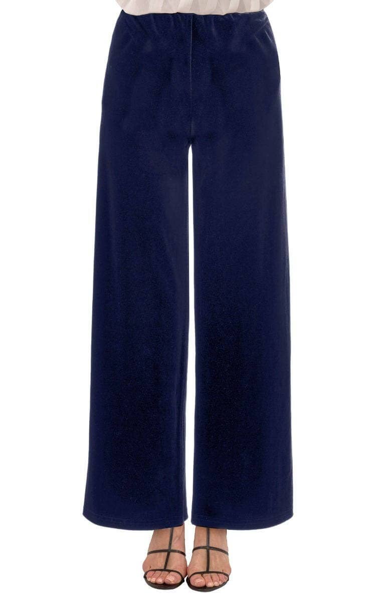 Gretchen Scott LLC - Palazzo Pant - Luxe Velvet: Black / M