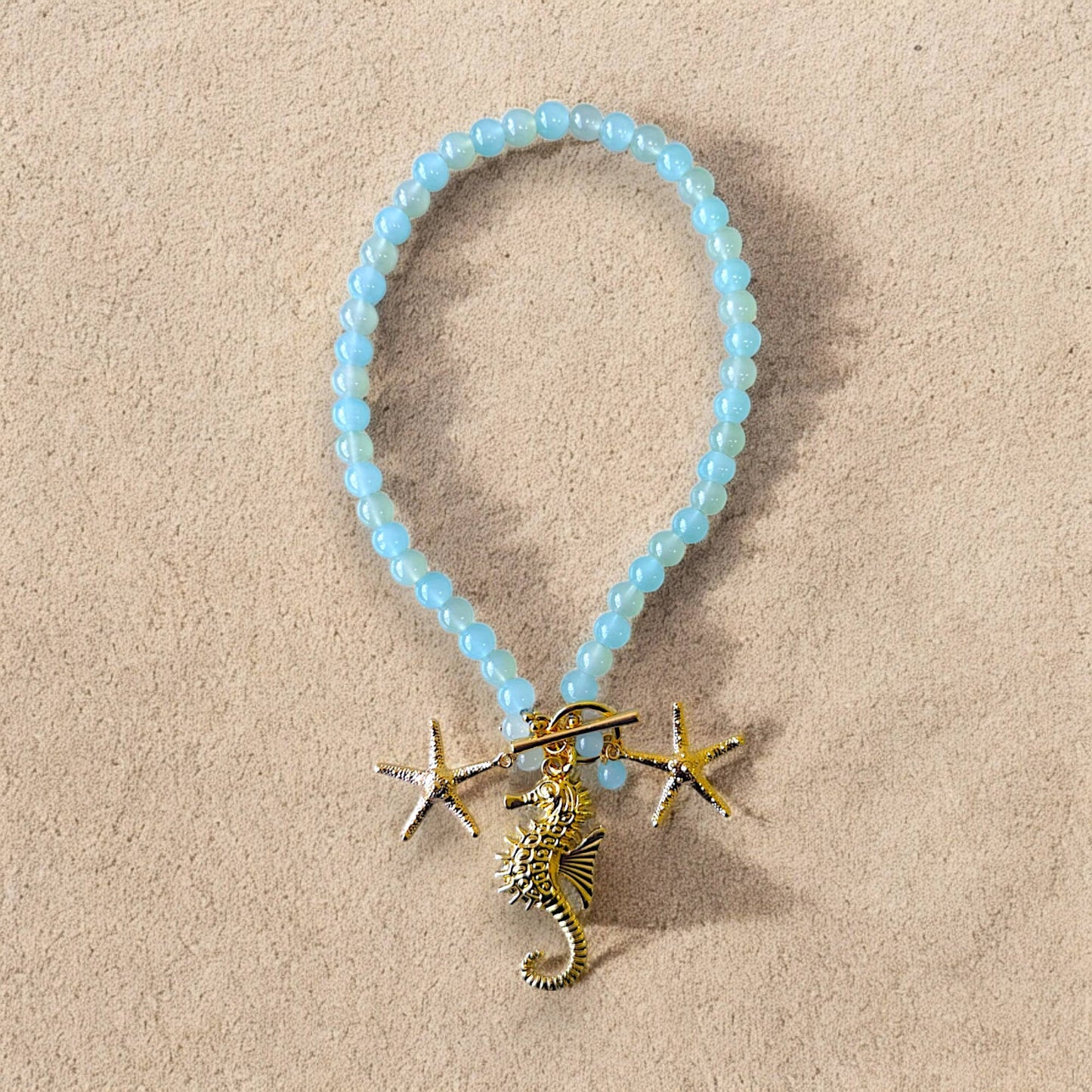 Bijoux Envie Designer Statement Jewelry - Charm Necklace | Spring Necklace | Beach | Boho | Bead | Sea