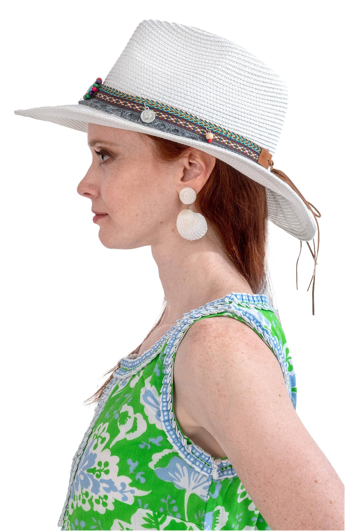 Gretchen Scott LLC - Mermaid Cowboy Hat - Band: Navy / One Size