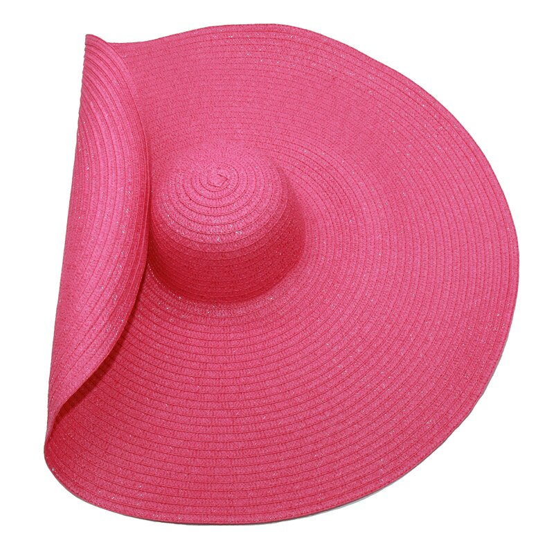 Women's Colorful Large Brim Straw Sun Hat