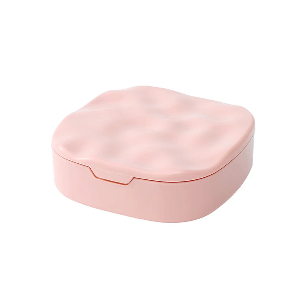 Portable Ring Box Velvet Lined Square Compact Travel Jewelry Case Giftable Necklace Storage for Home Organization