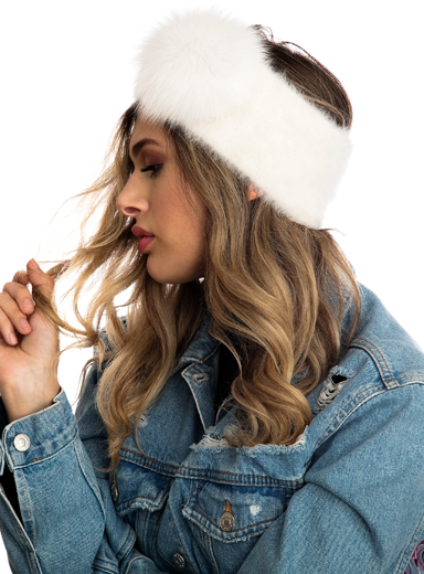 Kyi Kyi - Luxe Angora Headband Fur: Beige