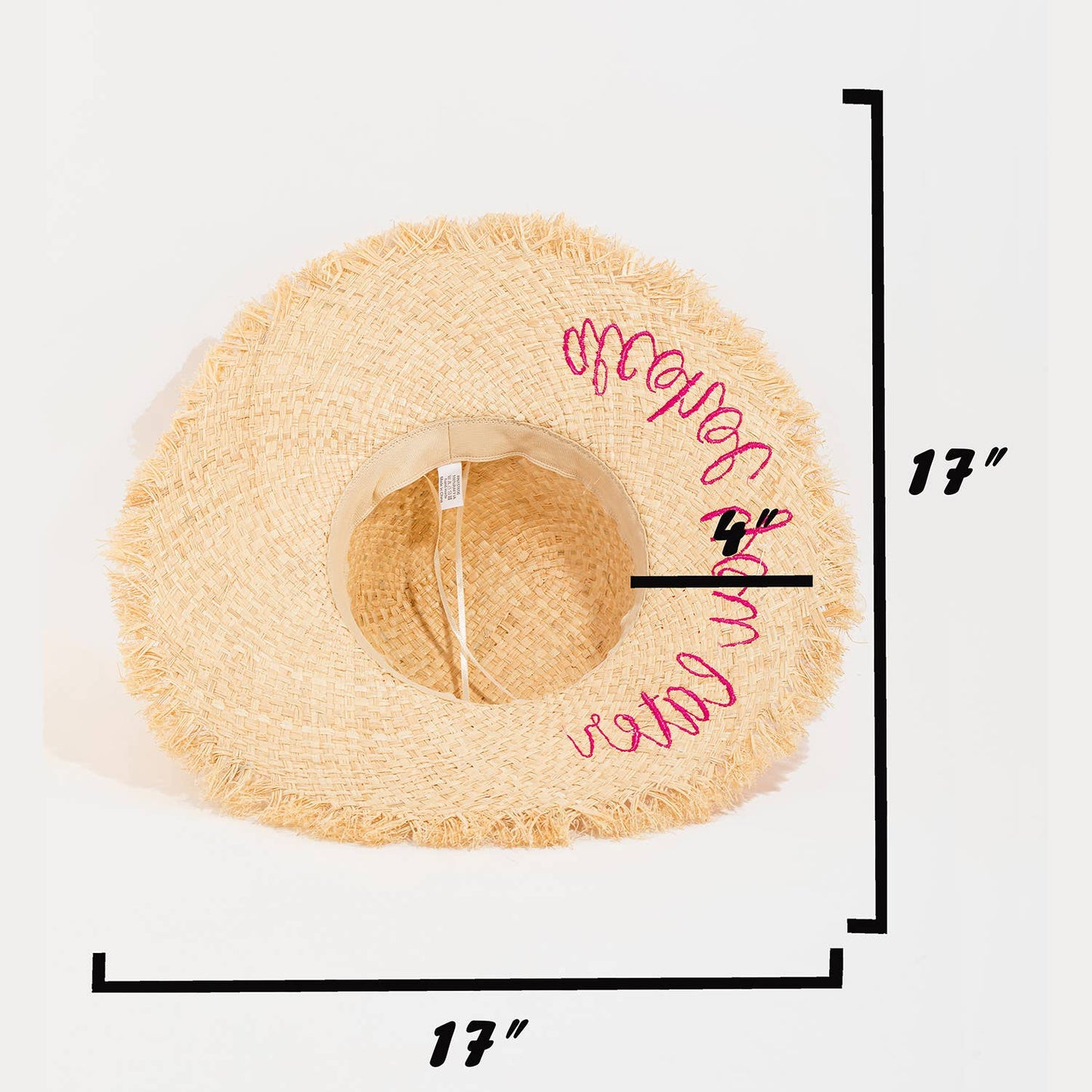 Collections by Fame Accessories - Alcohol You Later Raffia Sun Hat: FU