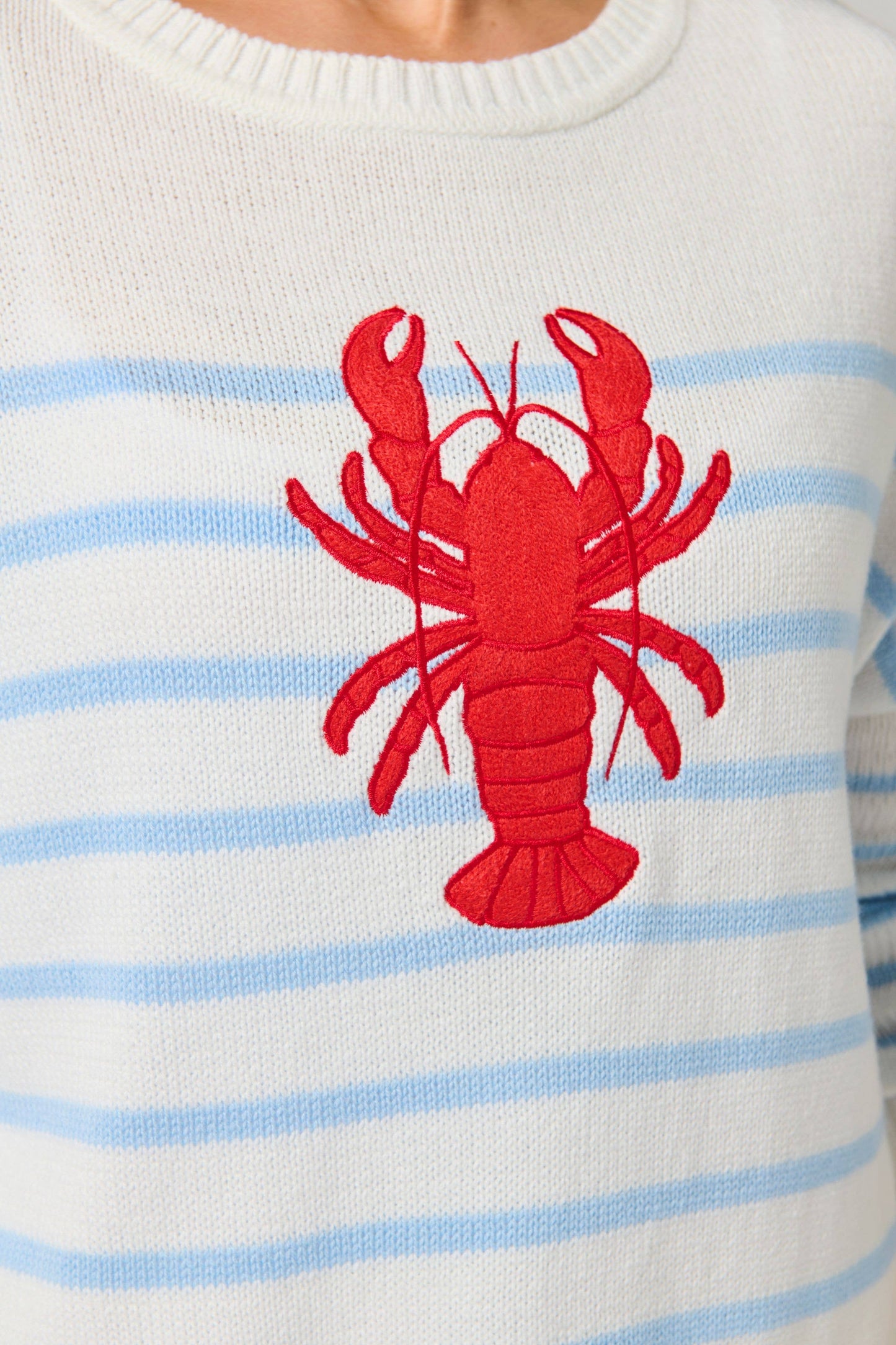 Shiraleah - LOBSTER RELAXED FASHION FIT SWEATER: MEDIUM