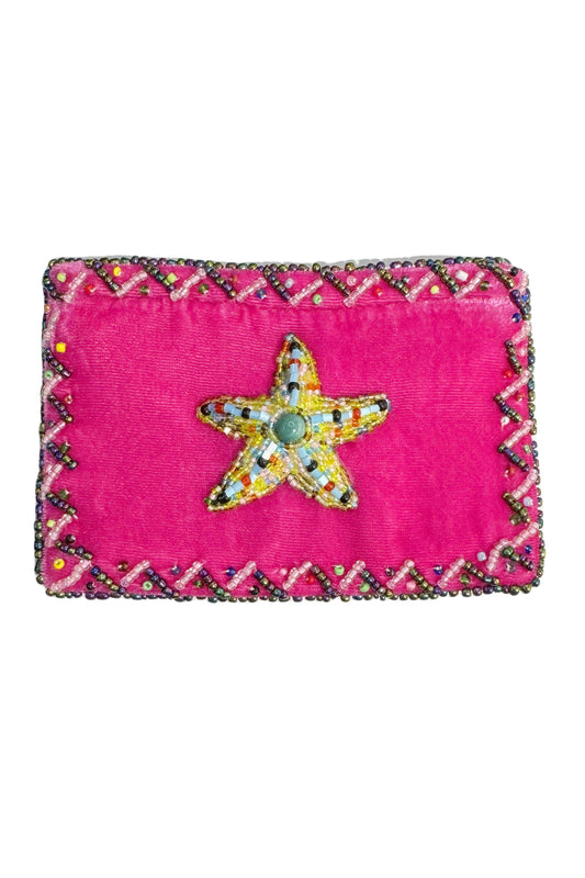 Ole - Starfish Rectangular Coin Purse : Random Color-1PCS