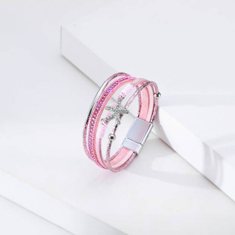 Ole - Seafish Multilayer Magnetic Bracelets B3997: Blue