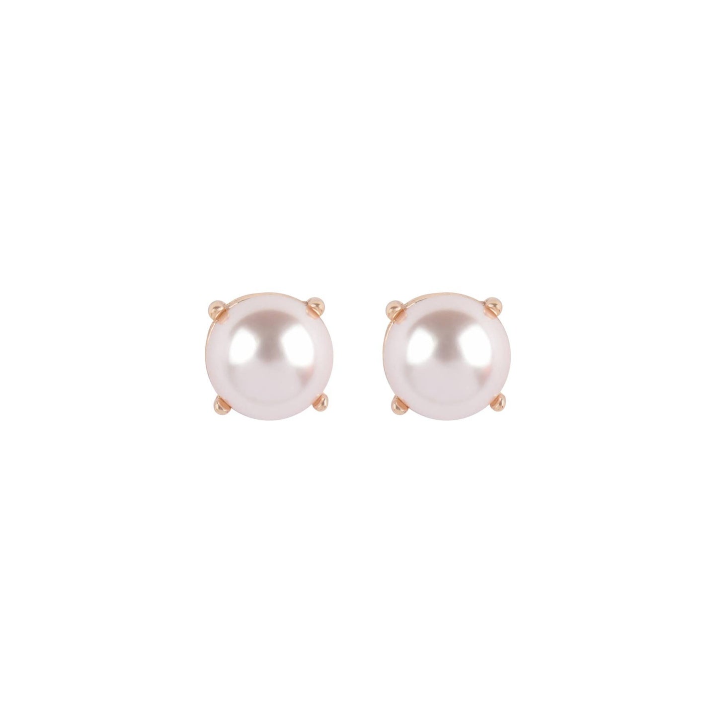 MYS Wholesale Inc - Pearl Stud Earrings: Pink