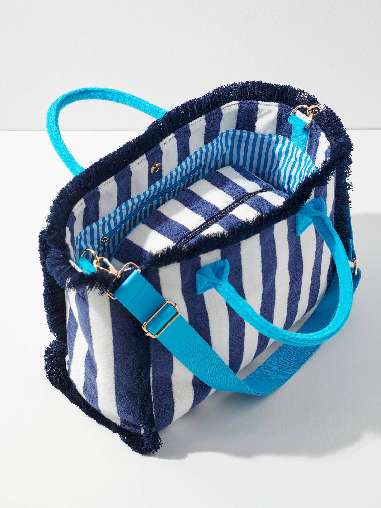 Shiraleah - CABANA STRIPE TOTE: PINK