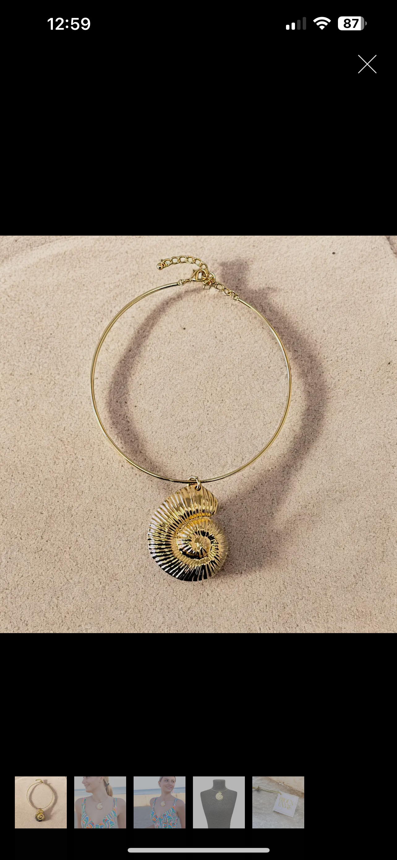 Snail Shell Necklace