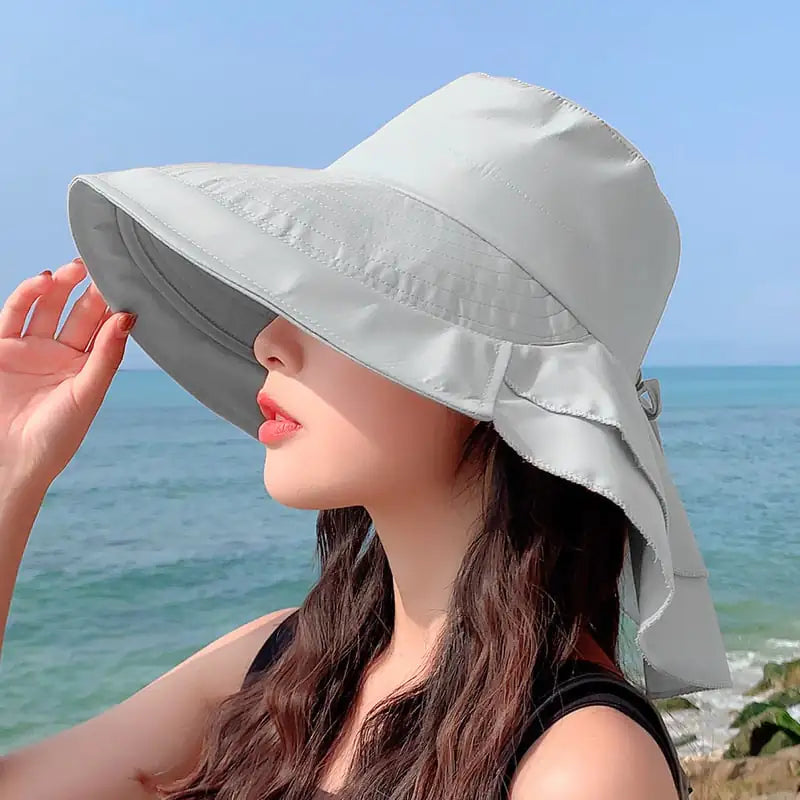 Summer Sun Hat for Women with Neck Protection