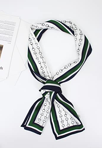 ANDANTINO 100% Silk Scarf for Women 59”*6.3” Long Shawls for Headscarf and Neck- Oblong Hair Wraps with Gift Packed