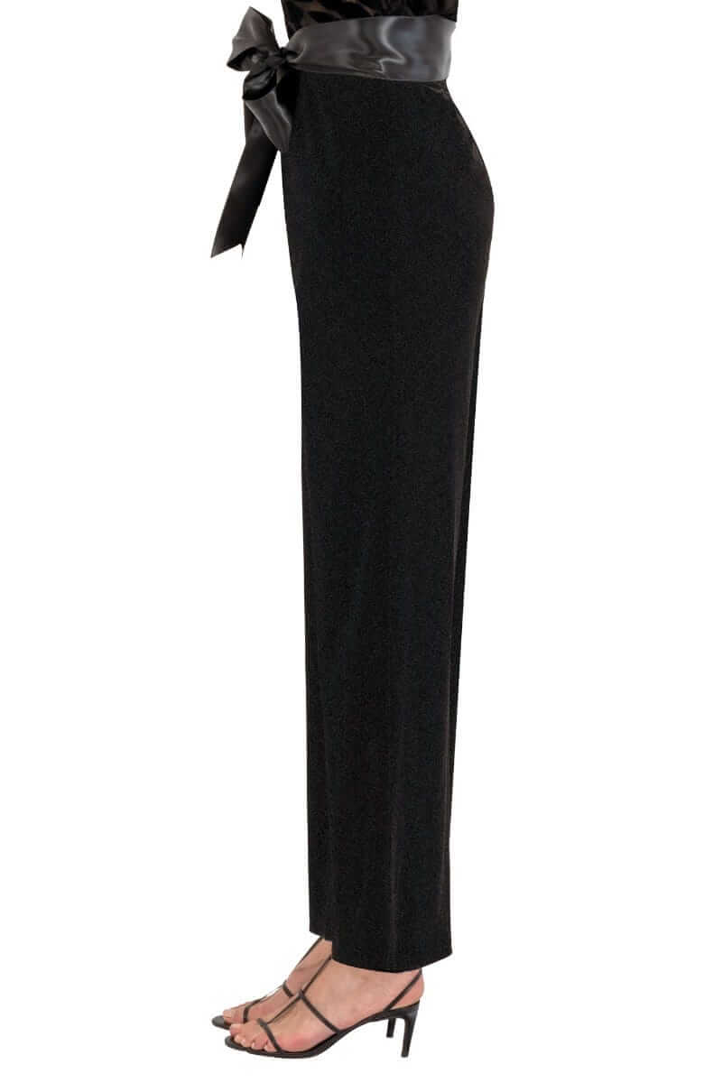 Gretchen Scott LLC - Palazzo Pant - Luxe Velvet: Black / M
