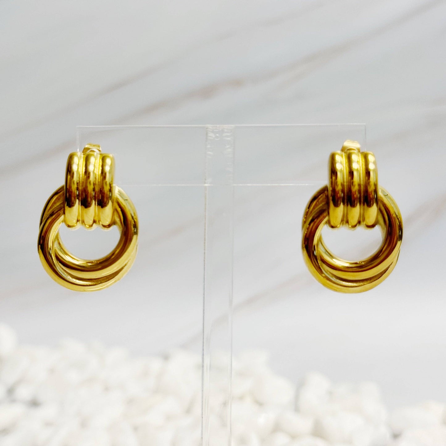 Ellison+Young - Golden Knocker Earrings