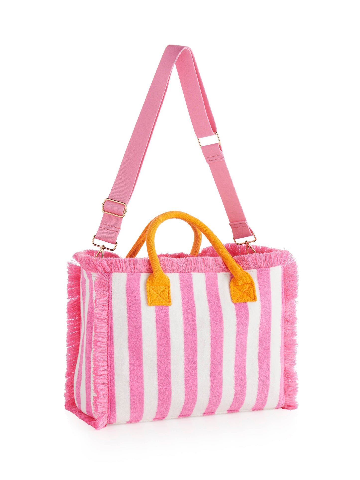Shiraleah - CABANA STRIPE TOTE: PINK