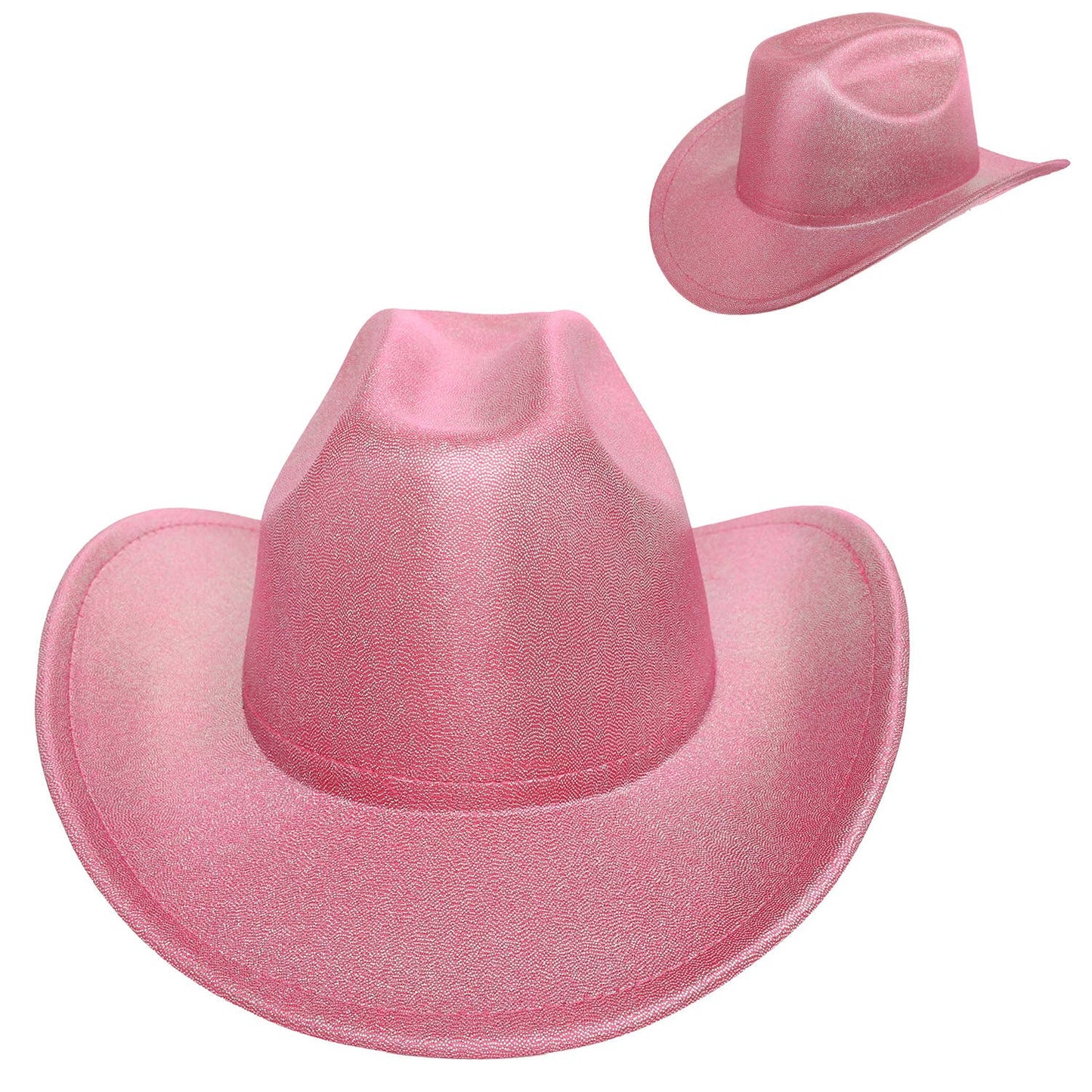 SP Sophia Collection - Fashion Sequin Glittering Cowboy Hat : Fuchsia