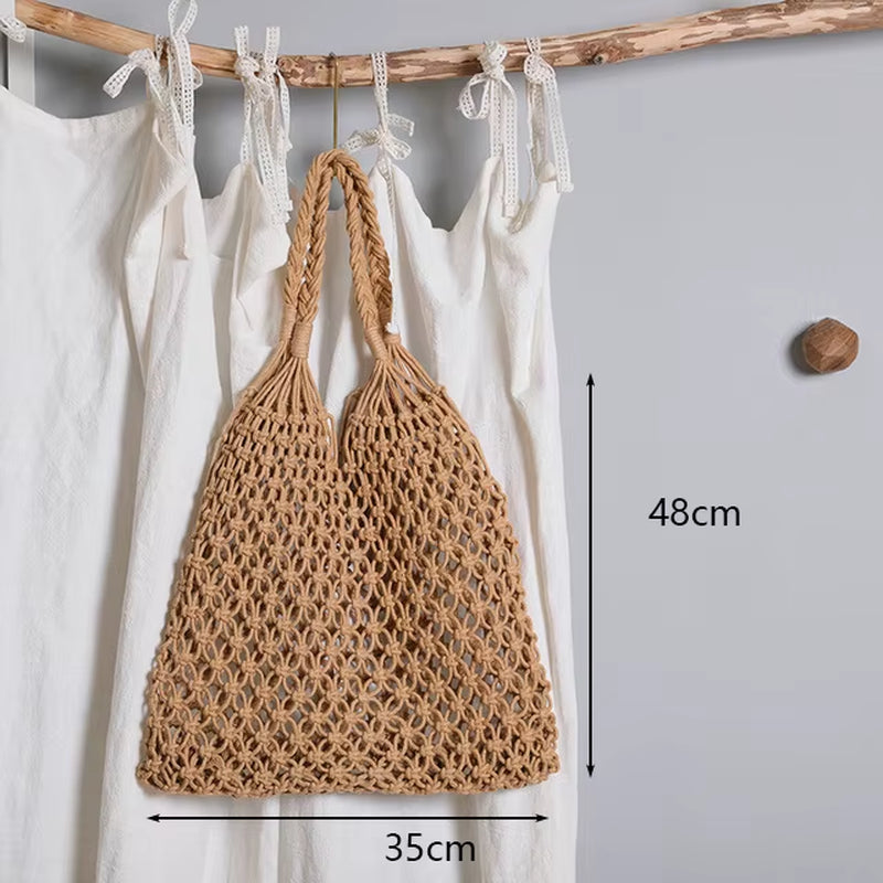 Woven Rattan Bag round Straw Shoulder Bag Small Beach Handbags Women Summer Hollow Handmade Messenger Crossbody Bags
