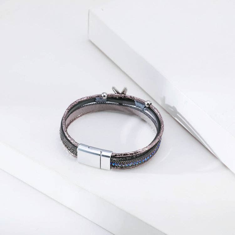 Ole - Seafish Multilayer Magnetic Bracelets B3997: Blue