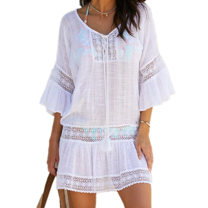 Women's Boho Style Lace Beach Cover Up